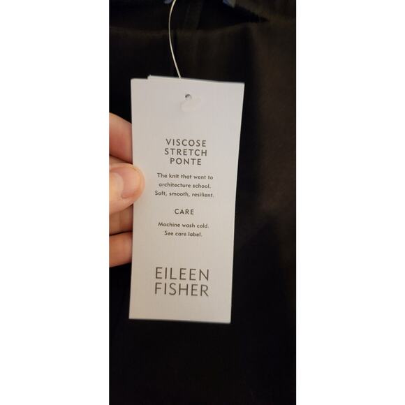 Eileen Fisher Pants 2X Womens System Stretch Ponte Brown Plus‎ Viscose Blend NWT - Picture 6 of 11